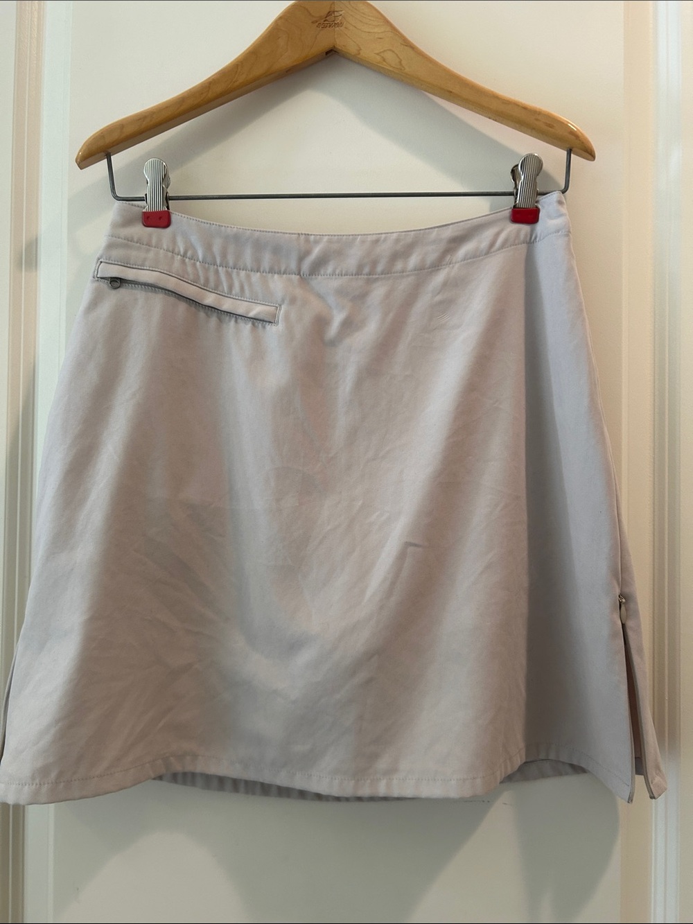 Patagonia Tennis Golf Pickleball Skort front zip pocket w/zippered sides size 6